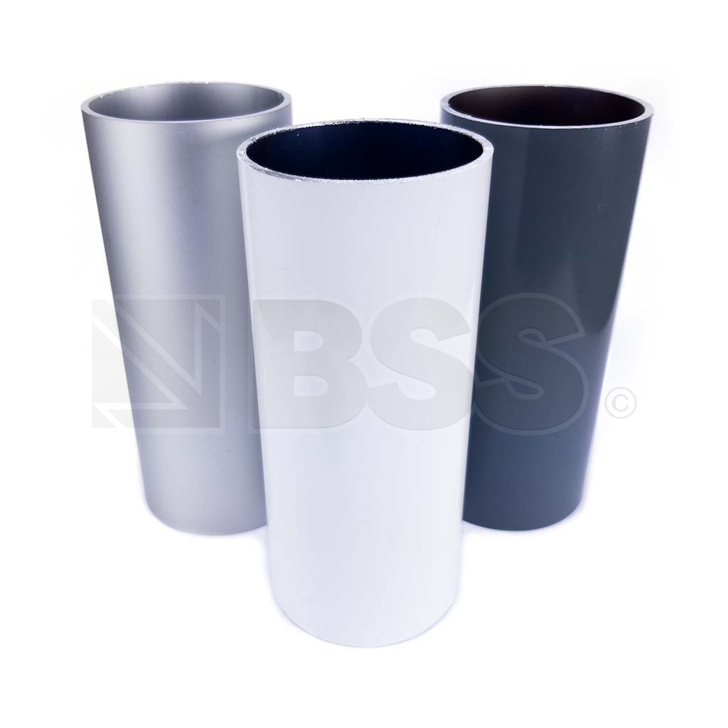 76mm Grey Aluminium Post & Cap