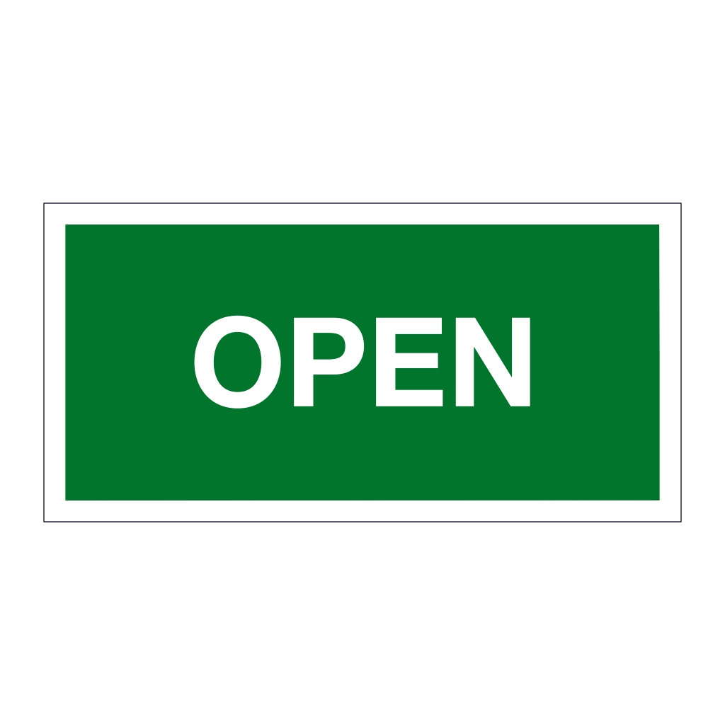 Open (Marine Sign)