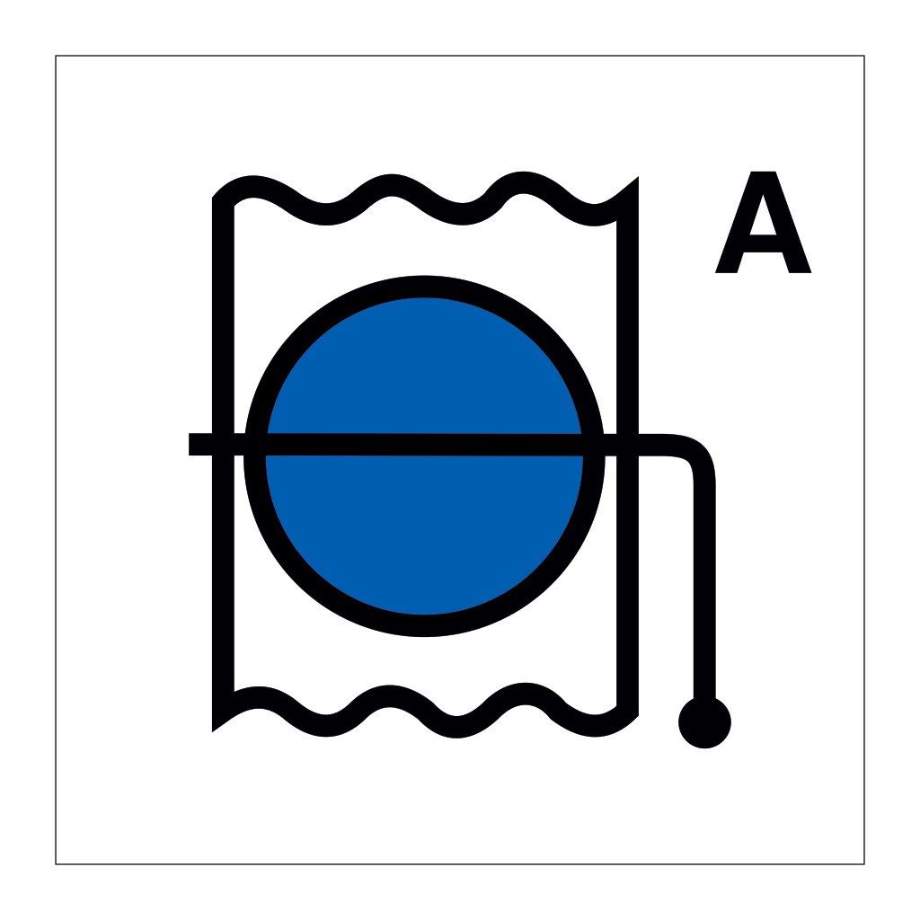 Fire damper for accomodation and service spaces (Marine Sign)