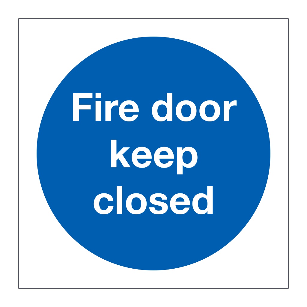 Fire door keep closed (Marine Sign)