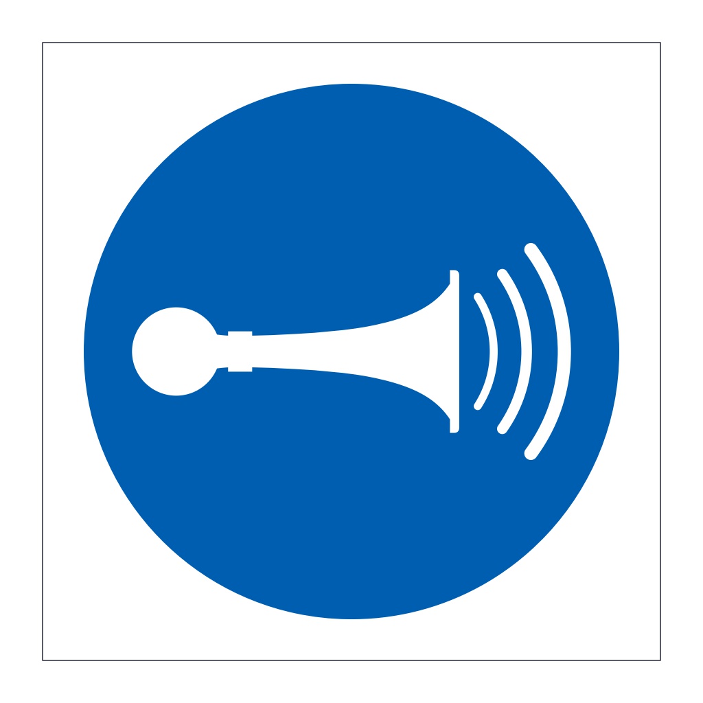 Sound horn symbol (Marine Sign)