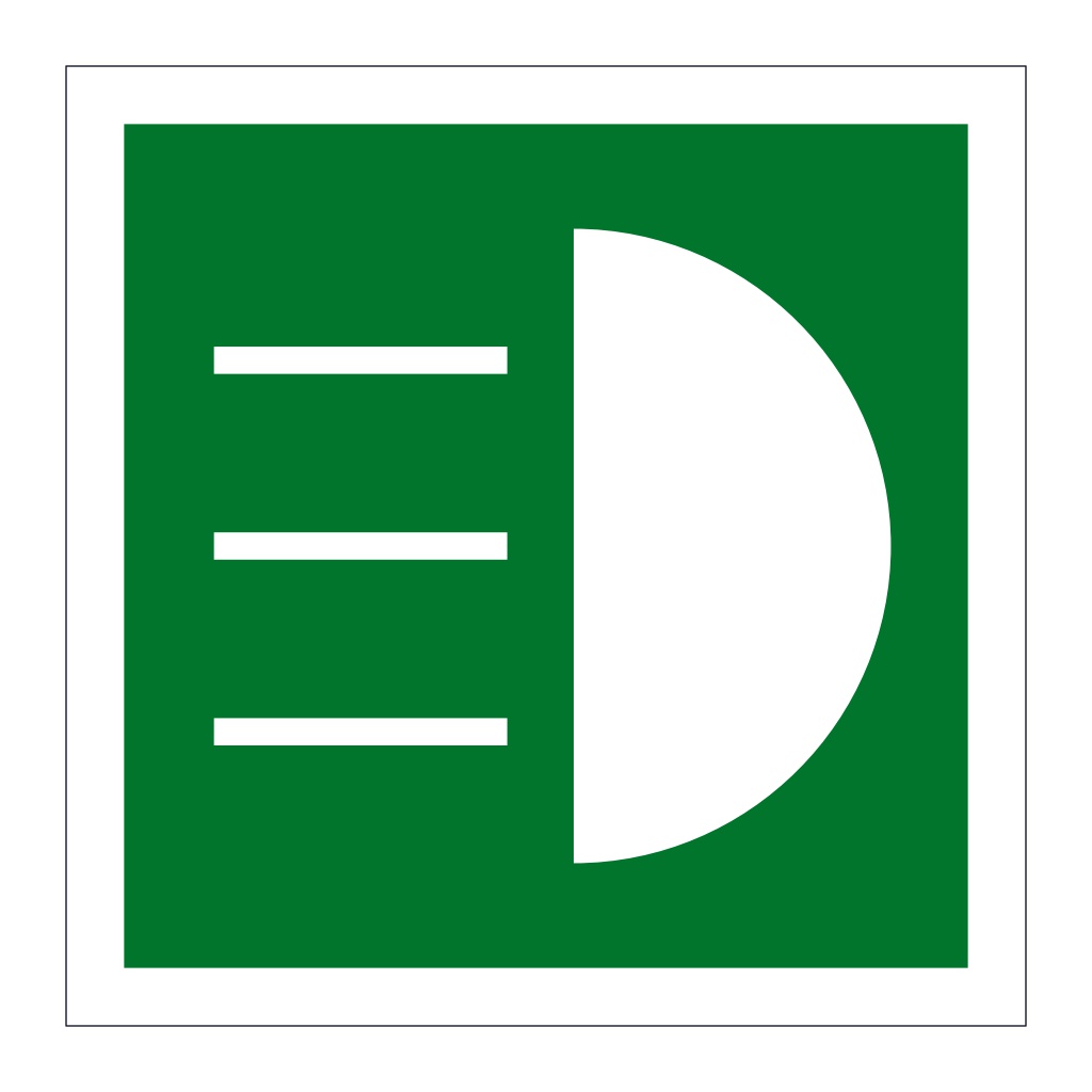 Daylight telegraphy device symbol (Marine Sign)