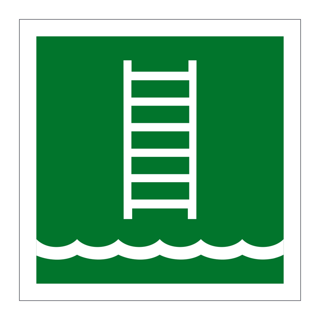 Pilot ladder symbol (Marine Sign)