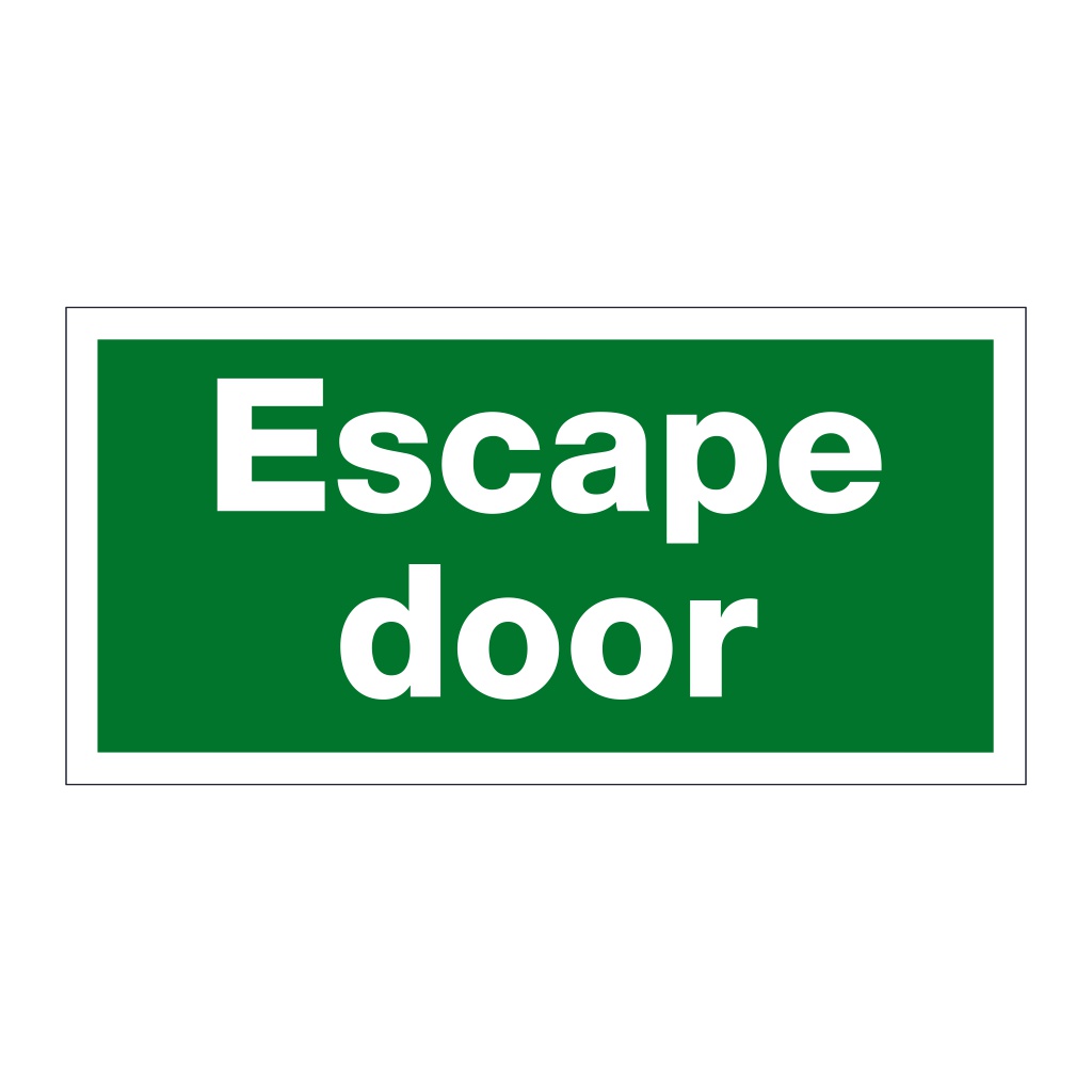 Escape door (Marine Sign)