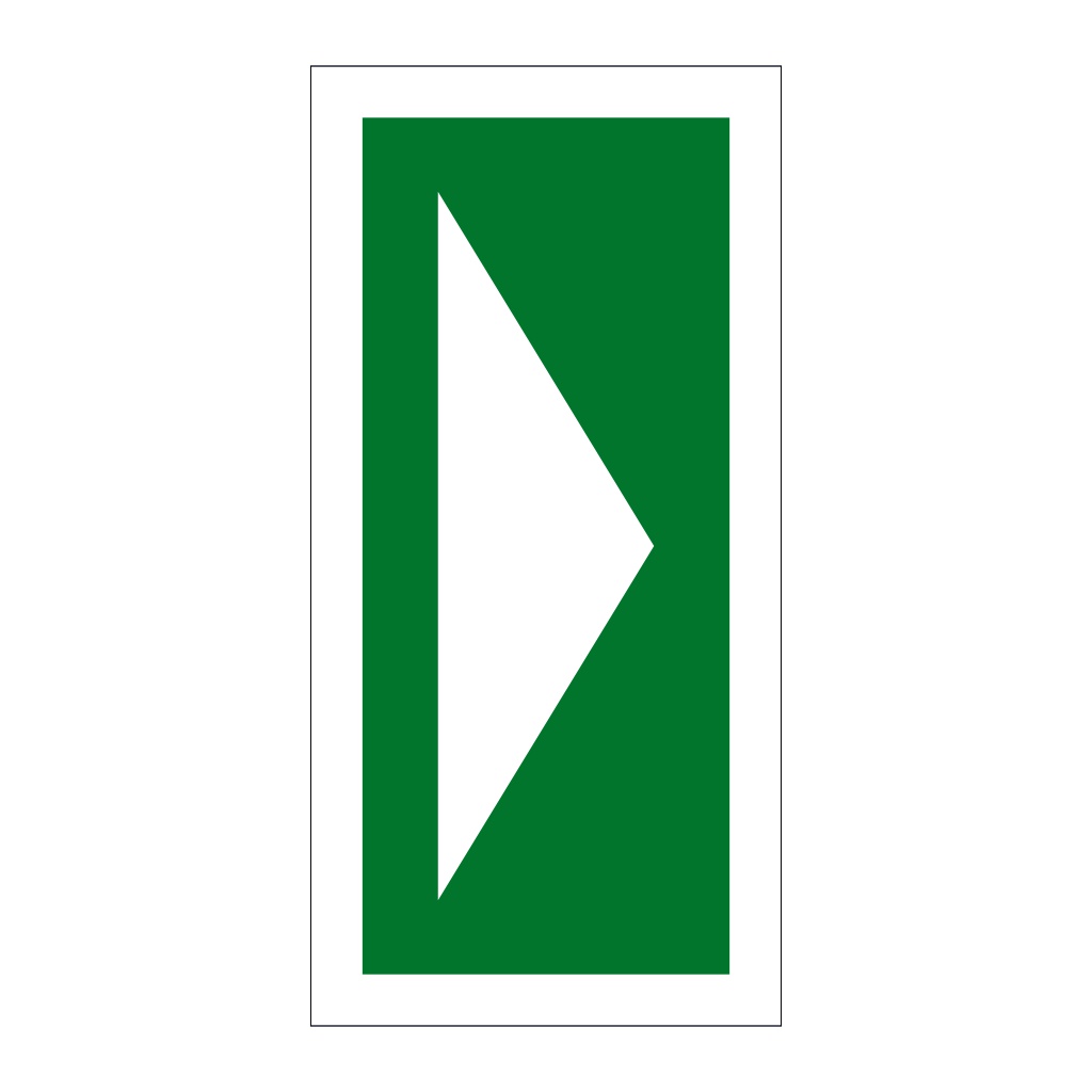 Location of life saving appliance arrow (Marine Sign)