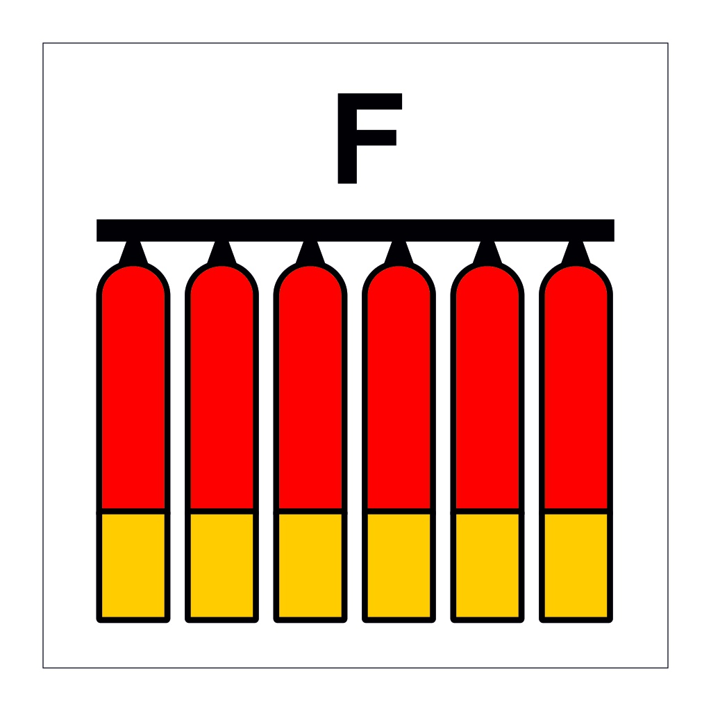 Foam fixed fire extinguishing battery (Marine Sign)