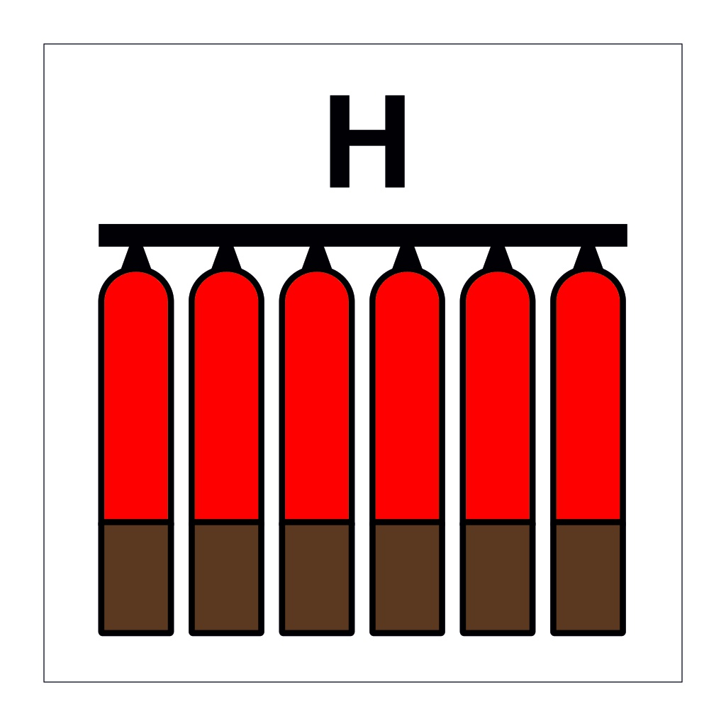 Halon gas fixed fire extinguishing battery (Marine Sign)