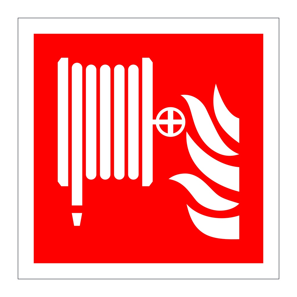 Fire hose reel symbol (Marine Sign)