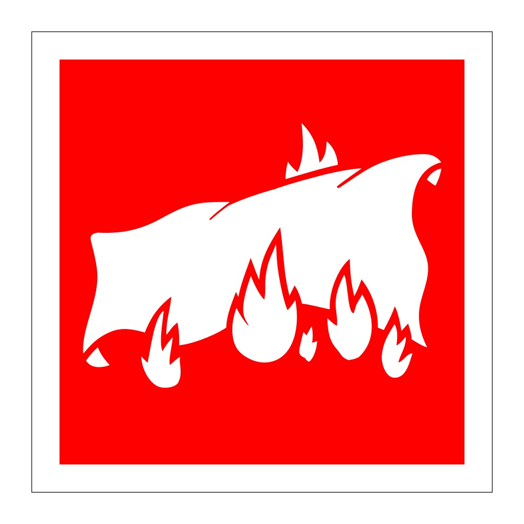 Fire blanket symbol (Marine Sign)