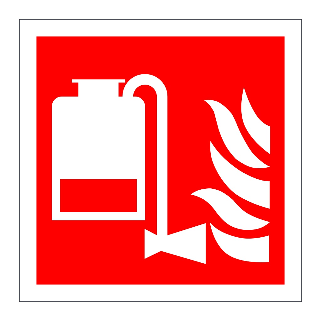 Portable foam applicator unit symbol (Marine Sign)