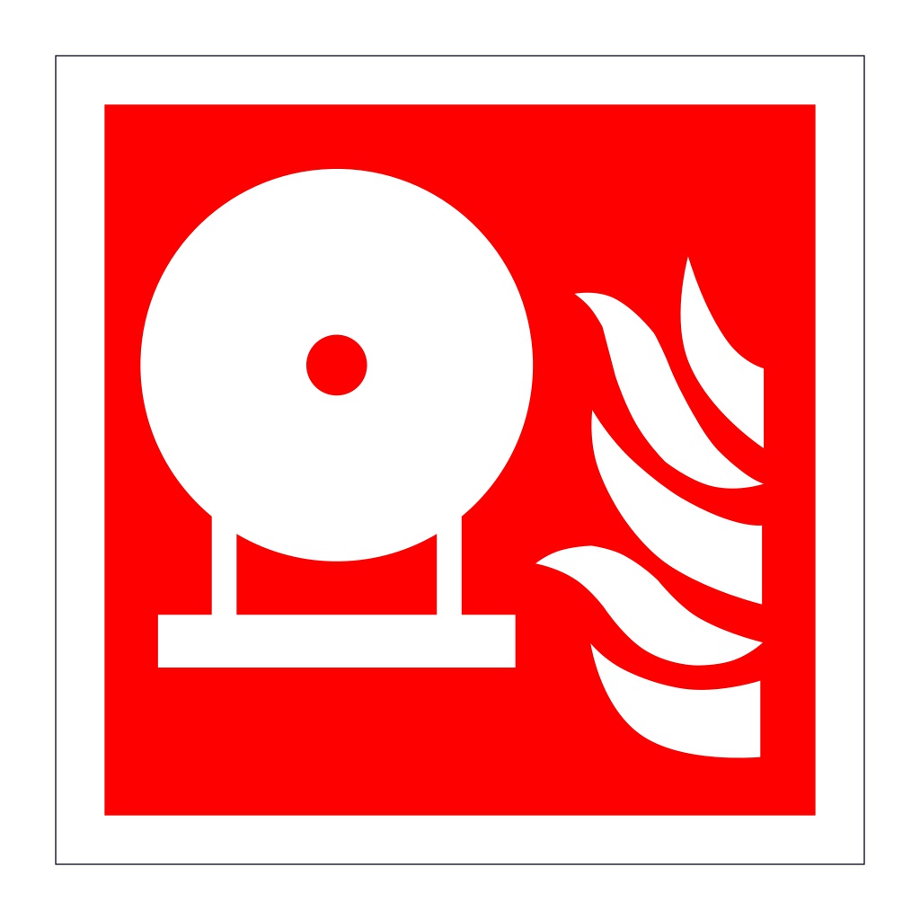 Fixed fire extinguishing bottle symbol (Marine Sign)