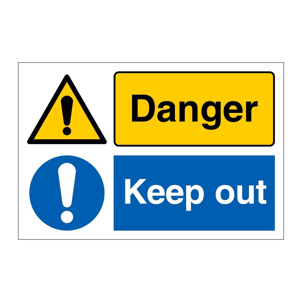 Danger Keep out (Marine Sign)