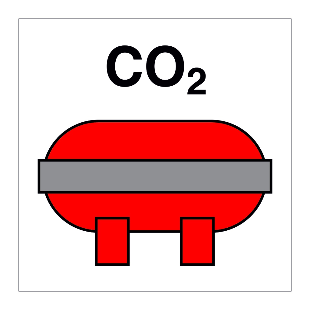 CO2 fixed fire extinguishing installation (Marine Sign)