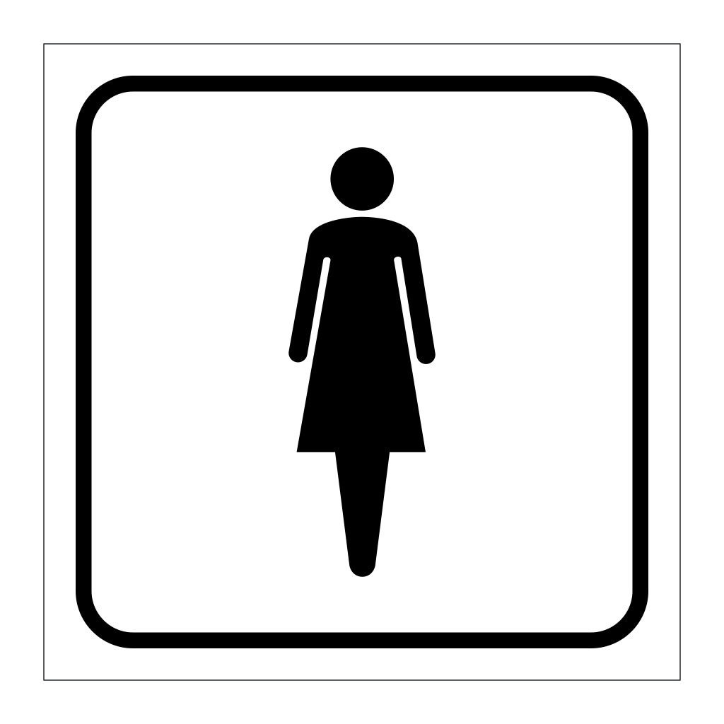Ladies toilets (Marine Sign)