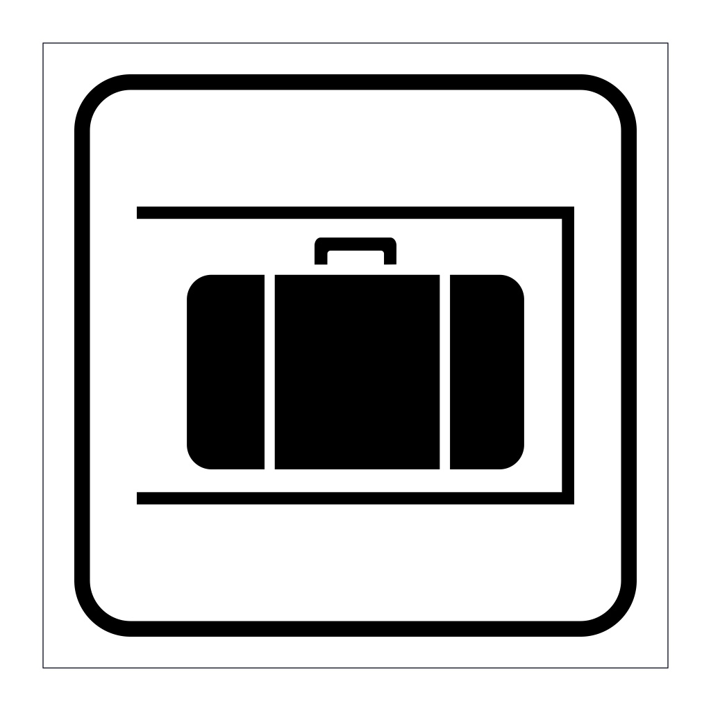 Baggage storage (Marine Sign)