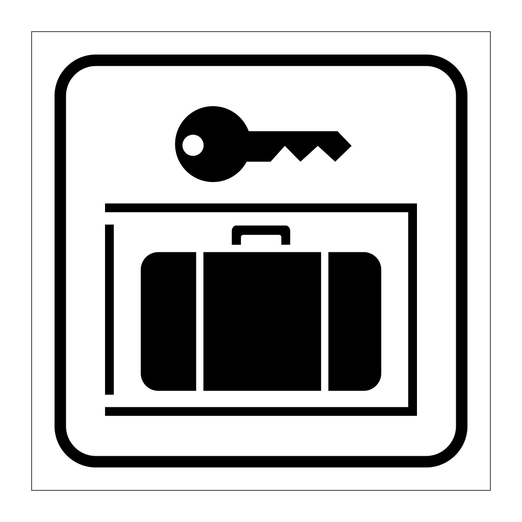 Baggage Lockers (Marine Sign)