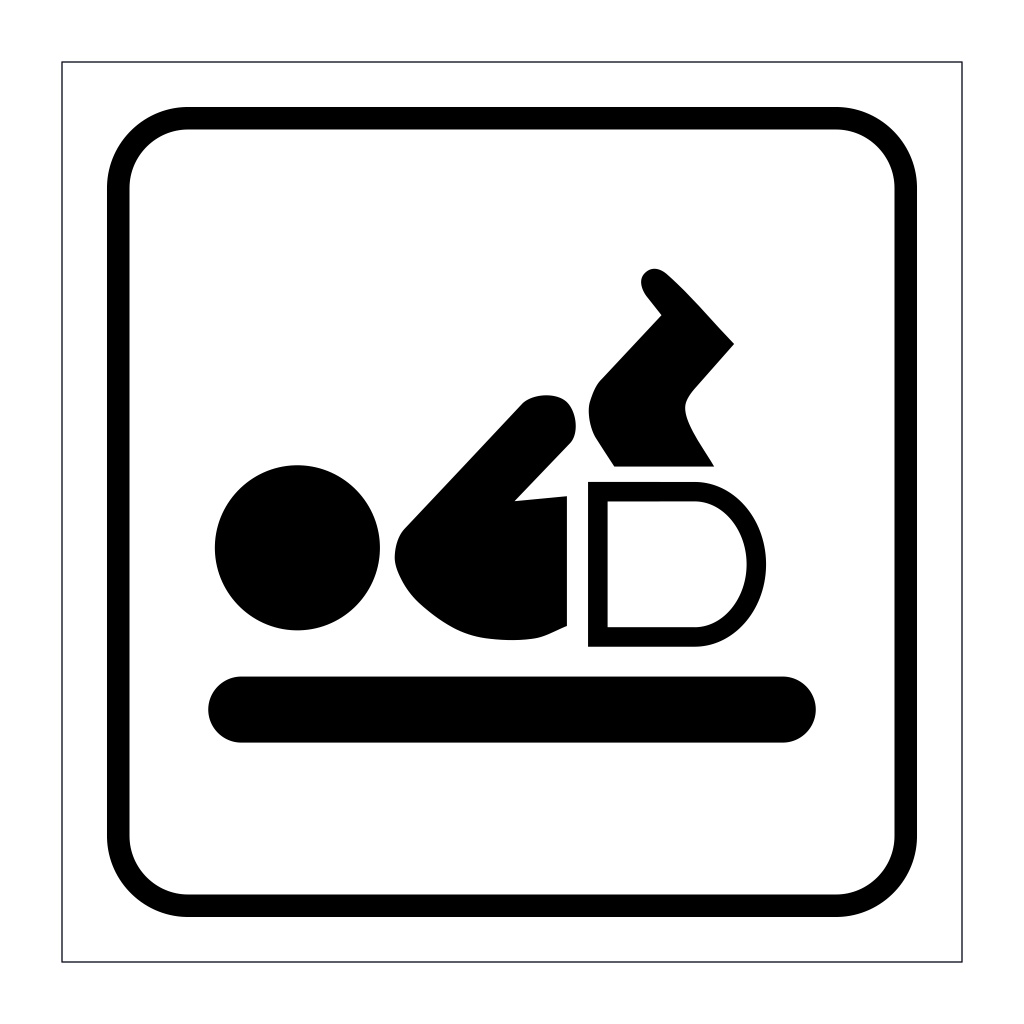 Baby Changing Room (Marine Sign)