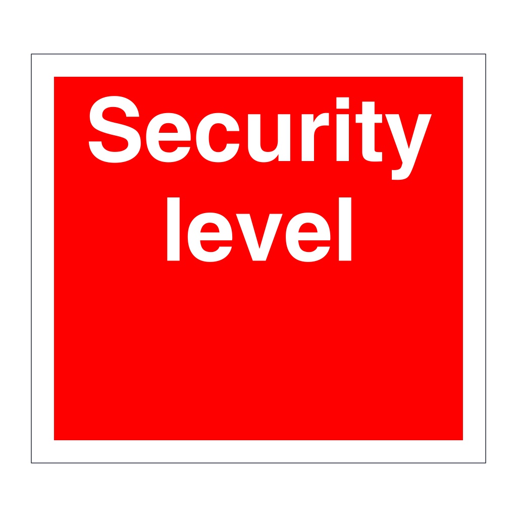 Security level (Marine Sign)