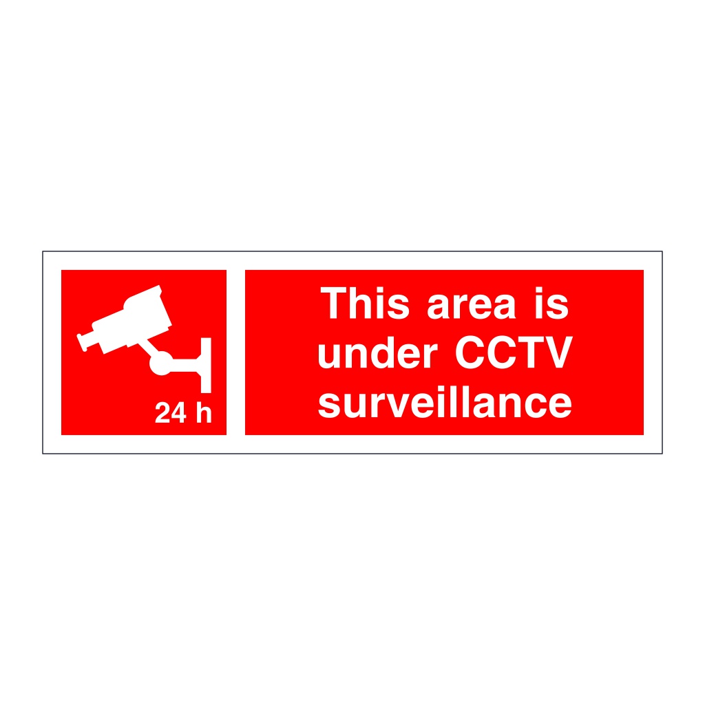 This area is under CCTV surveillance (Marine Sign)