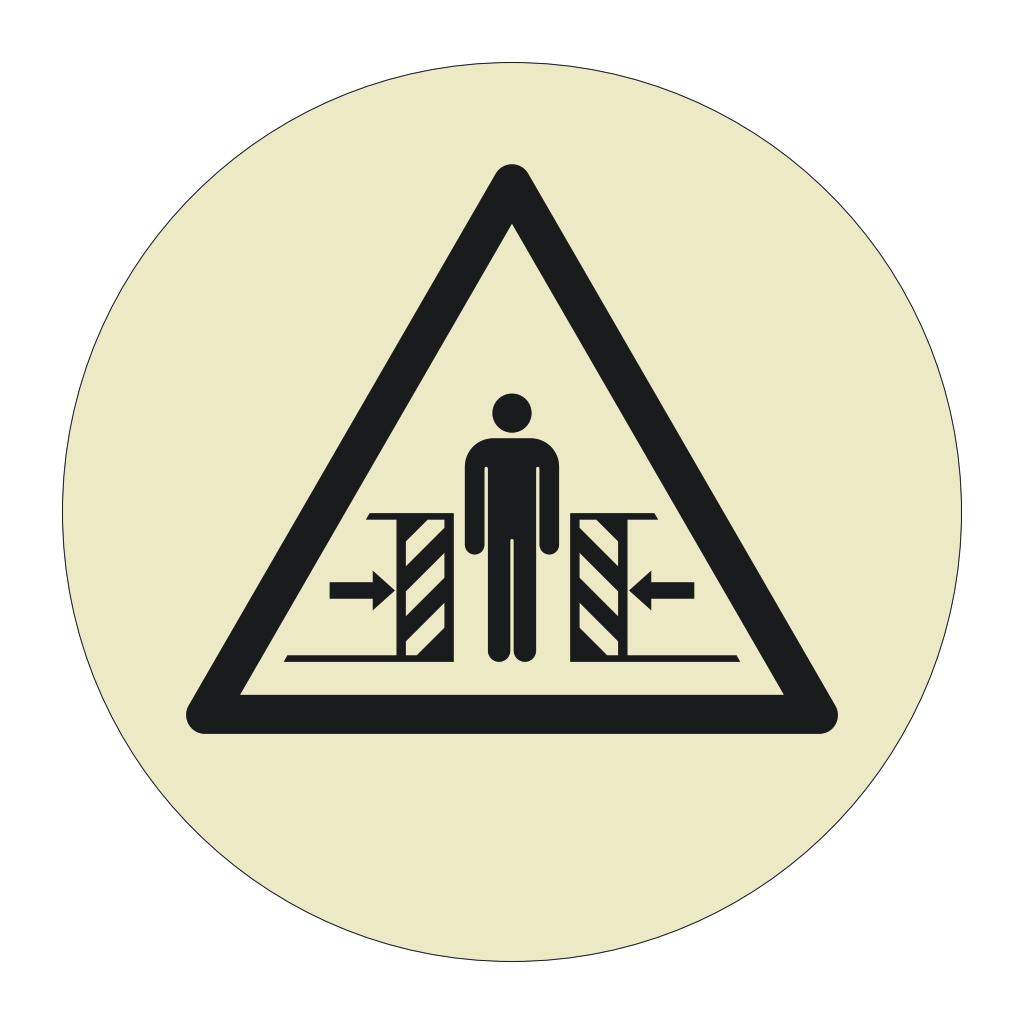 Crushing Hazard Sheet of 12 (Offshore Wind Sign)