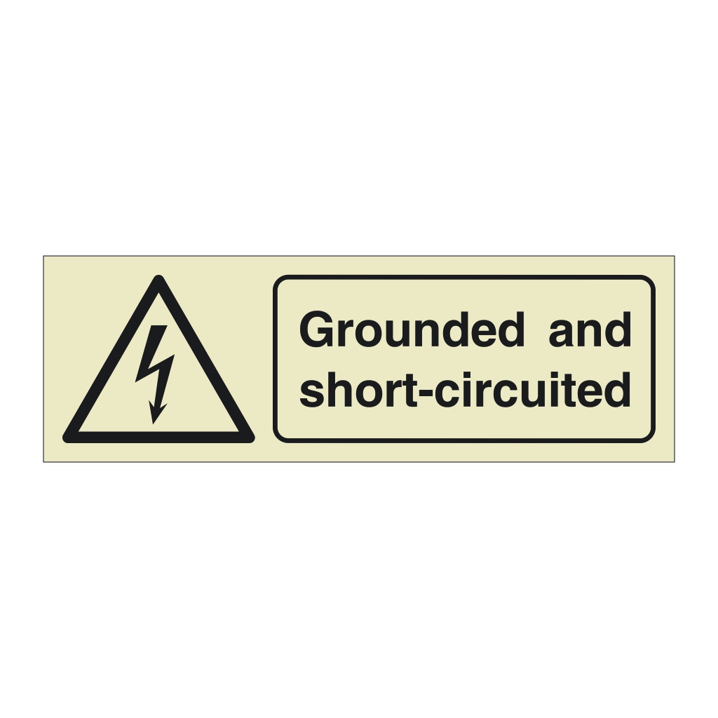 Grounded and short-circuited (Offshore Wind Sign)