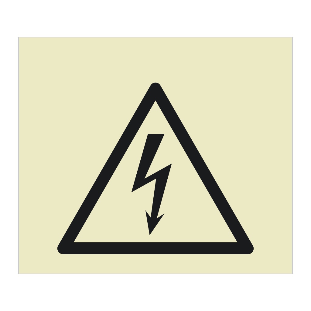 Electrical hazard symbol (Offshore Wind Sign)