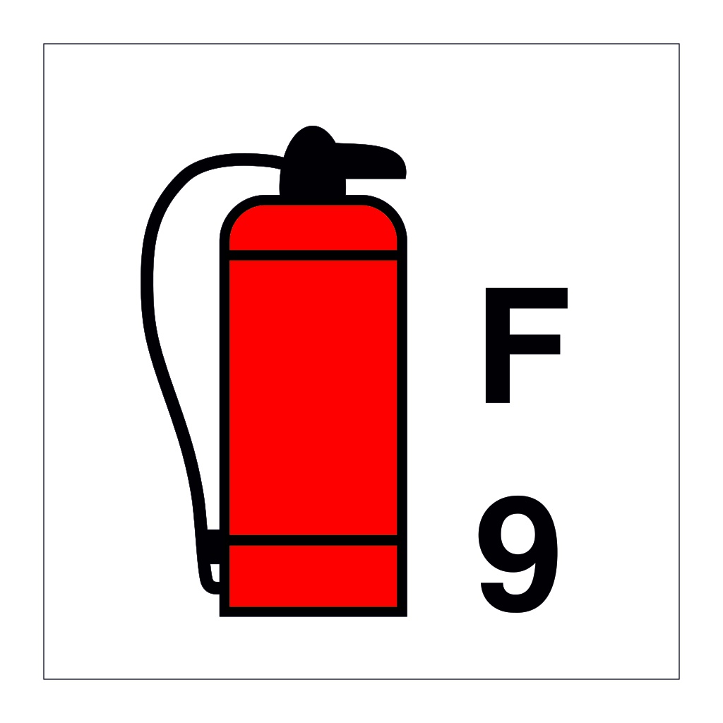 9L Foam fire extinguisher (Marine Sign)