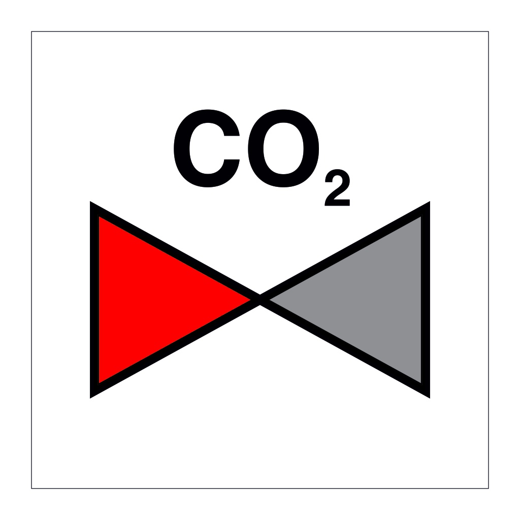 CO2 Section Valve (Marine Sign)