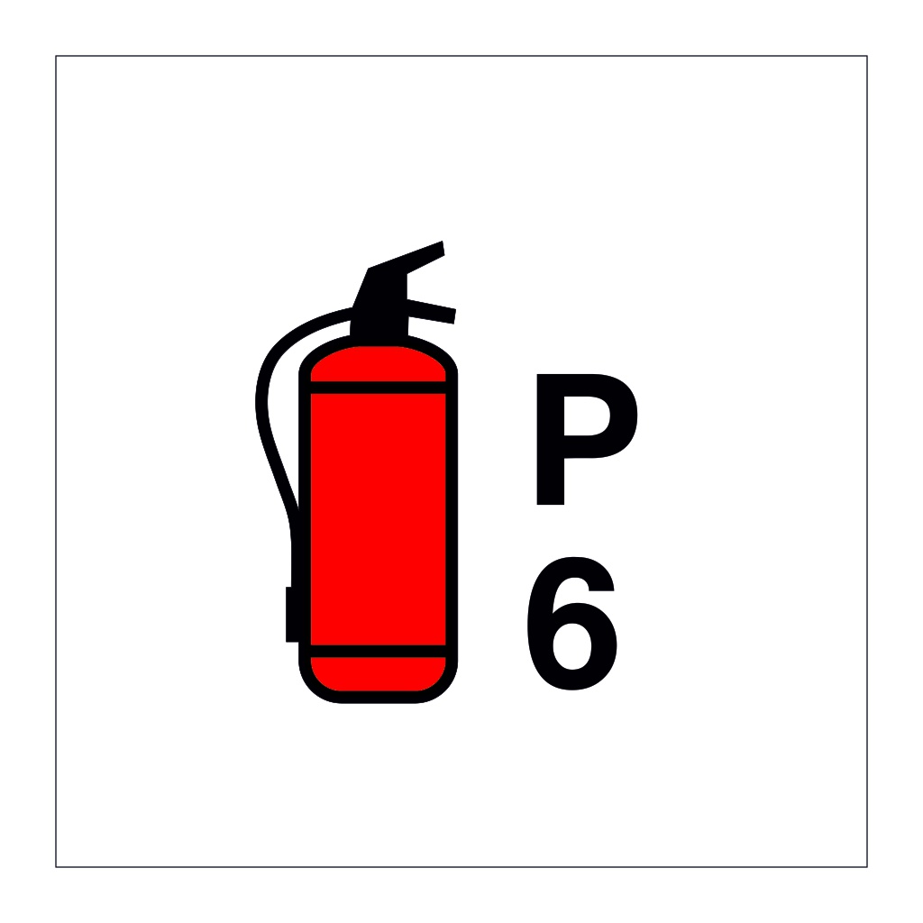 6kg Portable powder fire extinguisher (Marine Sign)