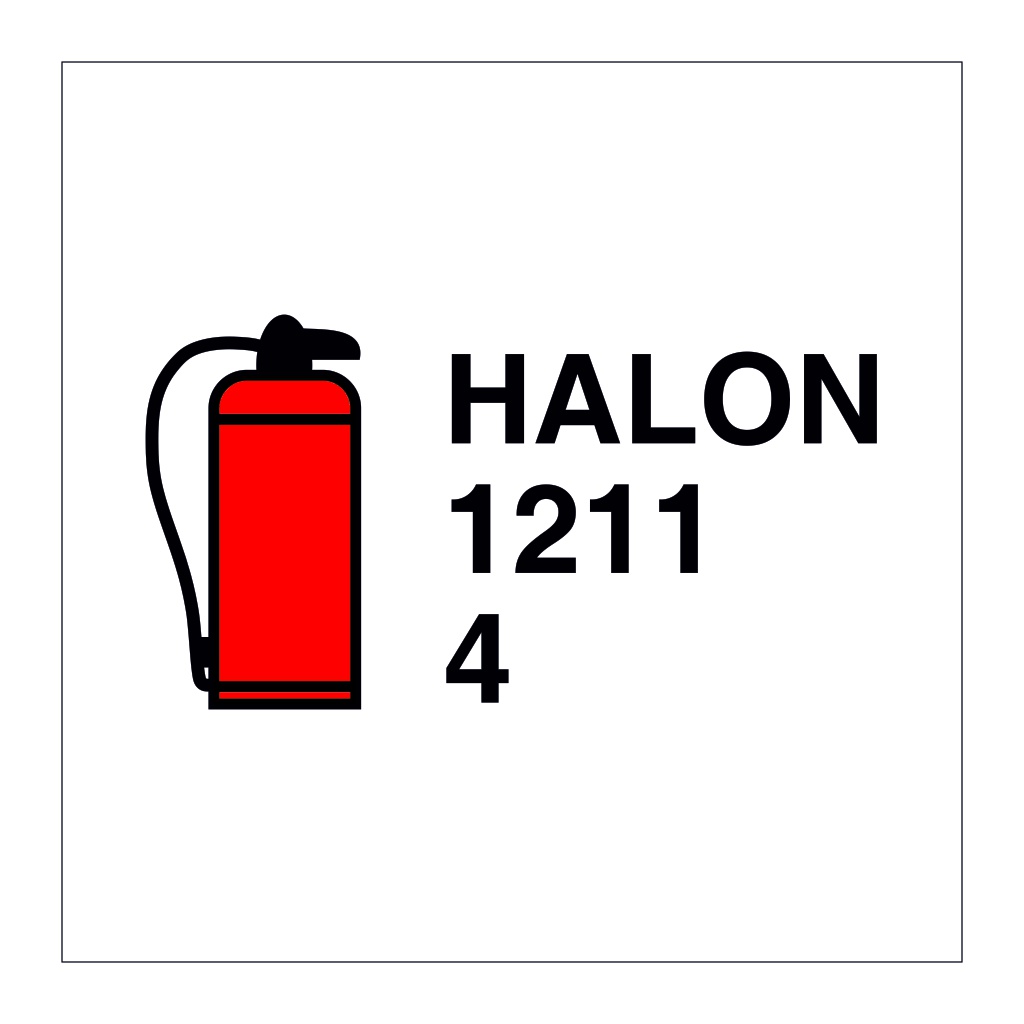 4kg Portable Halon 1211 fire extinguisher (Marine Sign)