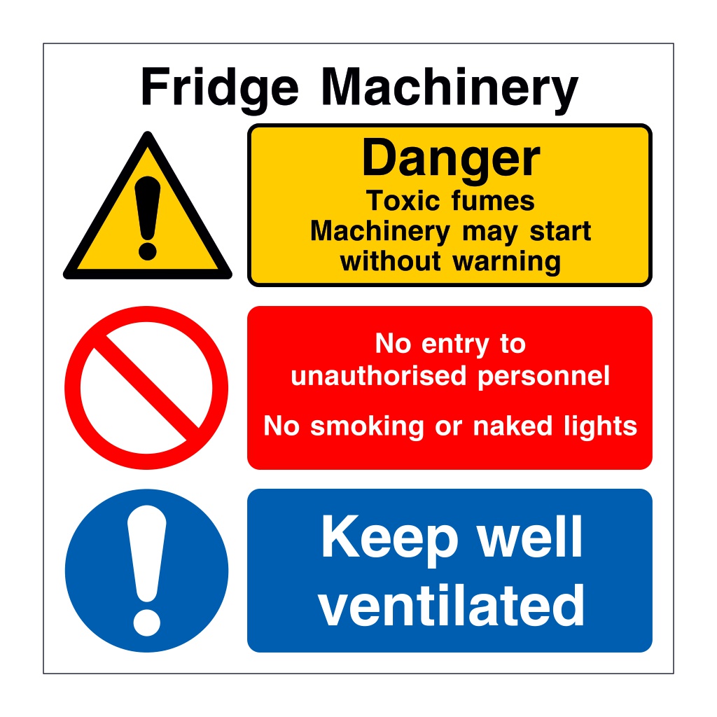 Fridge machinery (Marine Sign)