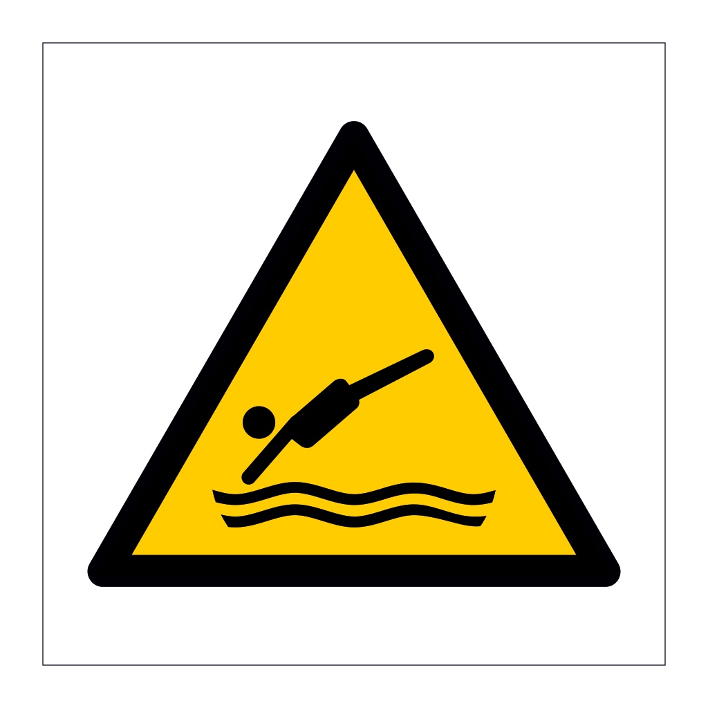Diving area symbol sign