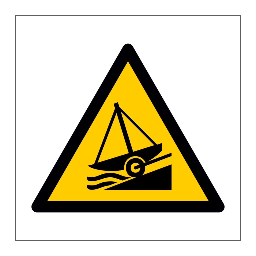 Slipway symbol sign