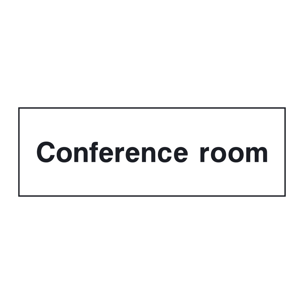 Conference room sign