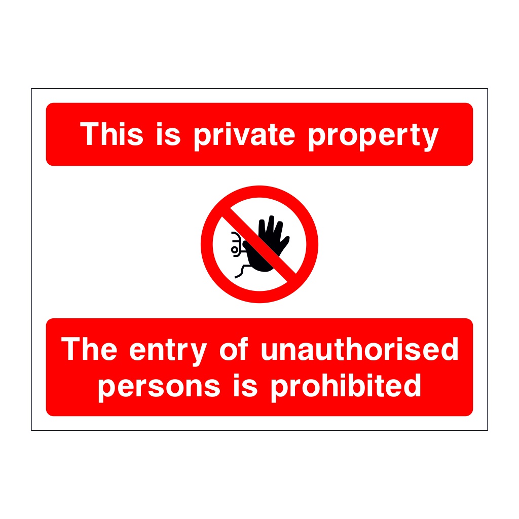 This is private property sign