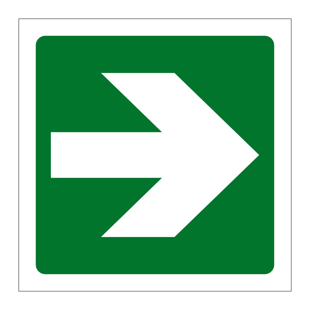 Directional arrow right sign