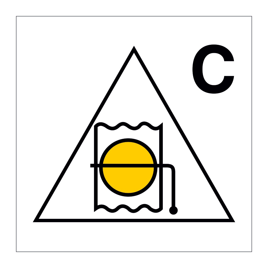 Remote control for fire dampers for cargo spaces (Marine Sign)