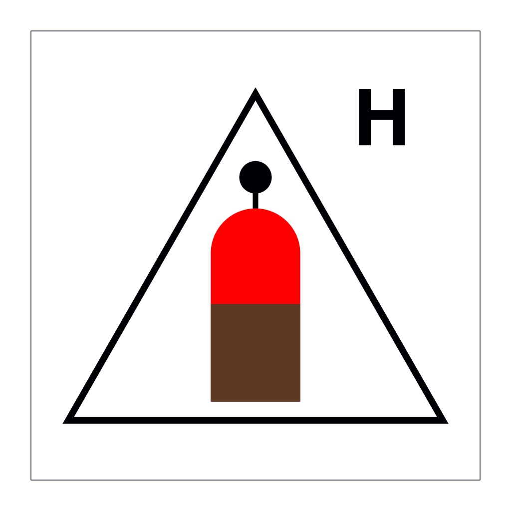 Halon gas remote release station (Marine Sign)