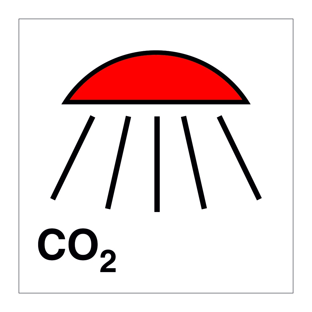 Space protected by CO2 (Marine Sign)