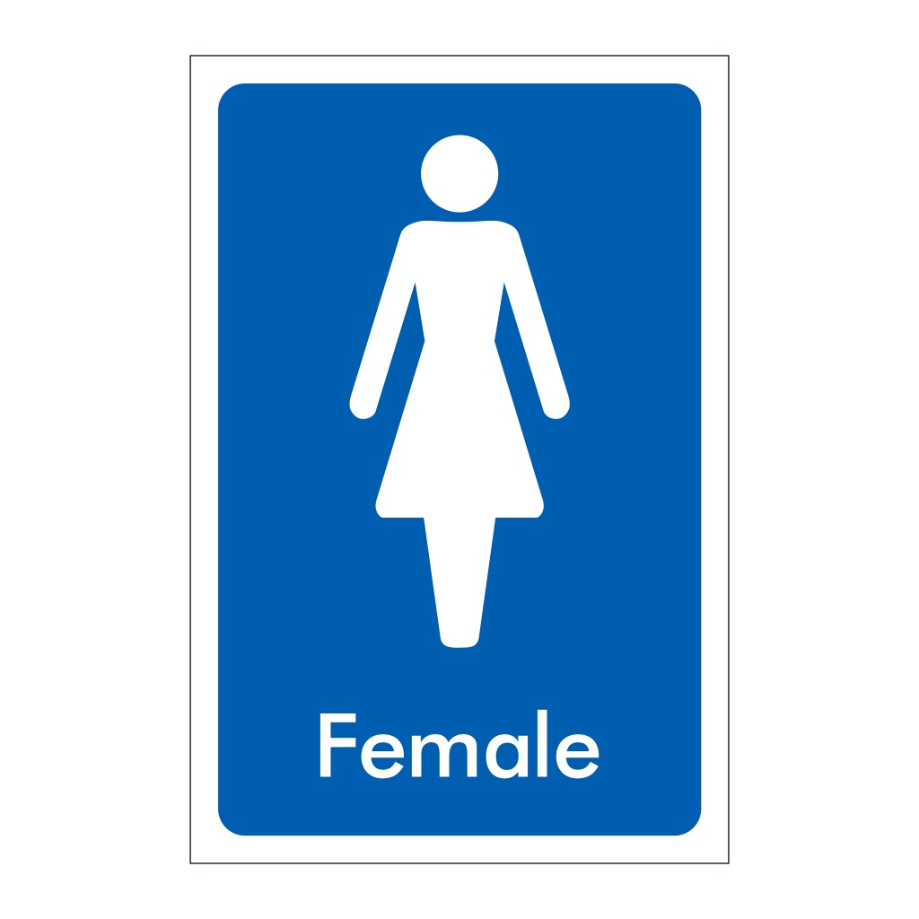 Female toilet sign