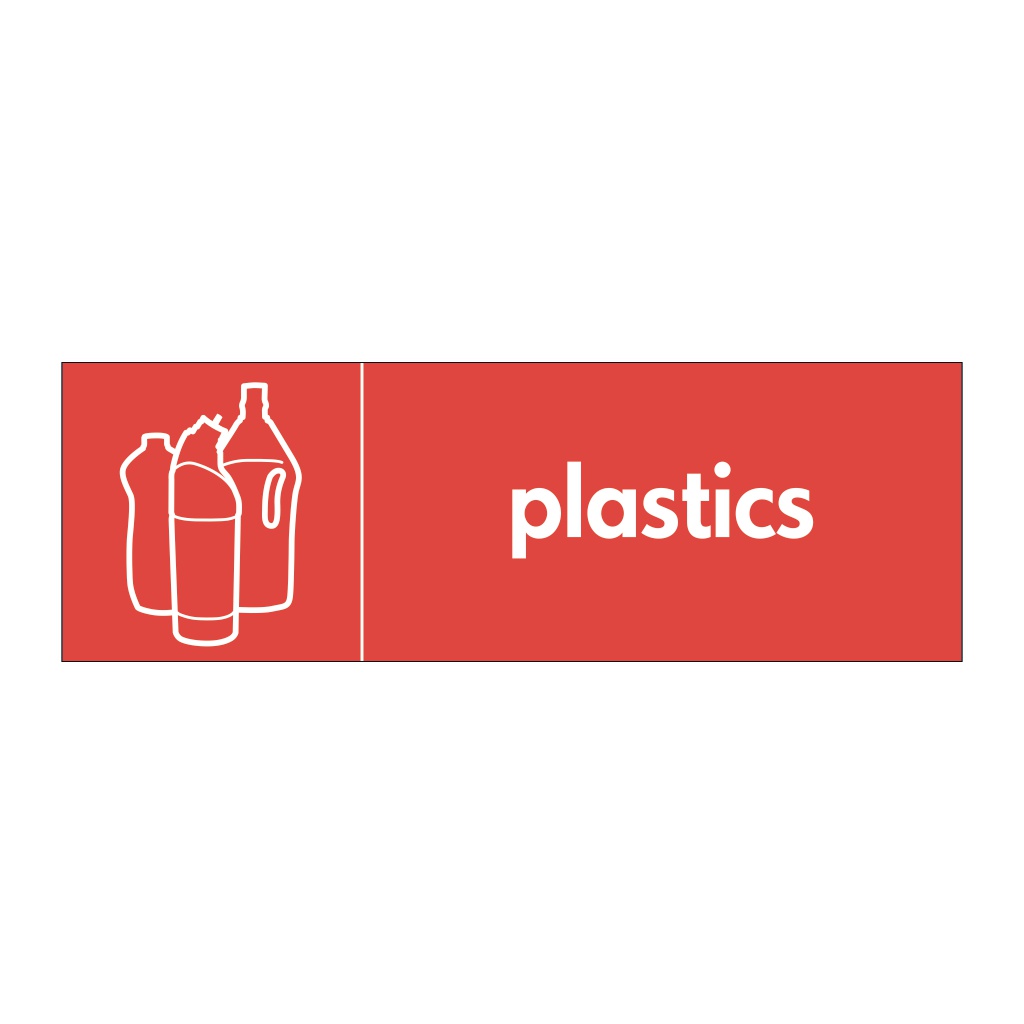 Plastics with icon sign