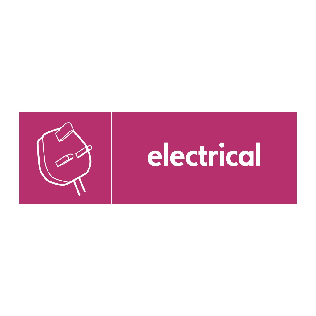 Electrical with icon sign