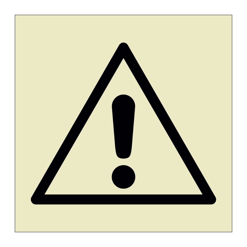 Hazard warning symbol sign