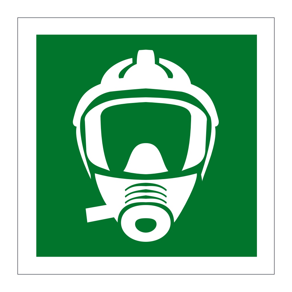 Emergency escape breathing device EEBD symbol (Marine Sign)