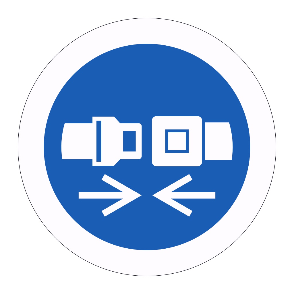 Seatbelt symbol labels (Sheet of 18)