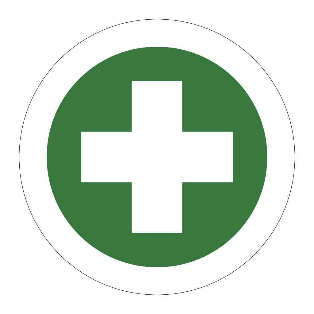 First aid symbol labels (Sheet of 18)