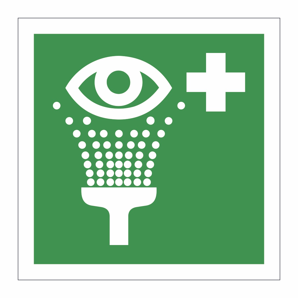 Emergency eye wash symbol (Marine Sign)