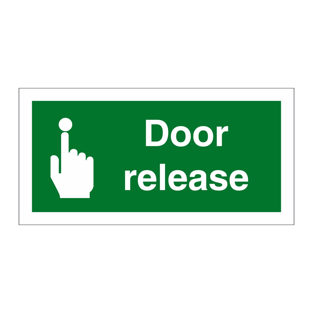 Door Release sign