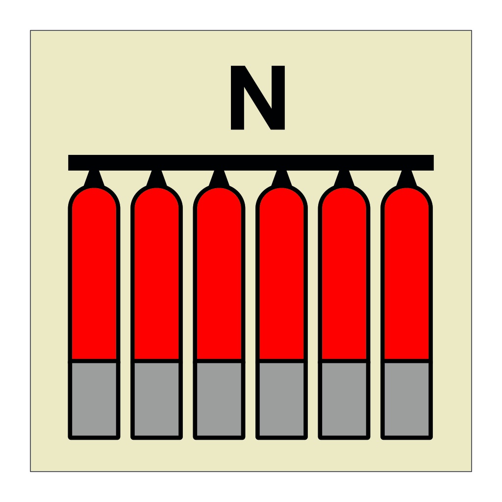 Nitrogen fixed fire extinguishing battery (Marine Sign)