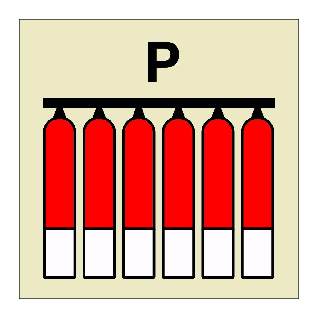 Powder Fixed fire extinguishing battery (Marine Sign)